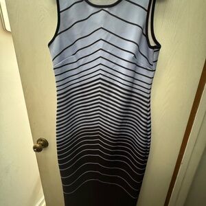 Apt. 9 Black and White Sheath Midi Dress